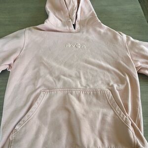 RVCA Light Pink Pullover Hoodie
